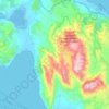 Municipal Unit of Palairos topographic map, elevation, terrain