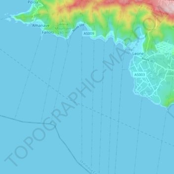 Nua topographic map, elevation, terrain