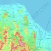 Narathiwat Province topographic map, elevation, terrain