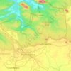 Koderma topographic map, elevation, terrain