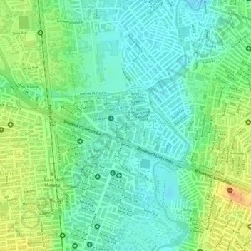Salongo topographic map, elevation, terrain