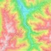 Luz-Saint-Sauveur topographic map, elevation, terrain
