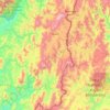 Bario topographic map, elevation, terrain