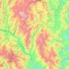 Huarango topographic map, elevation, terrain