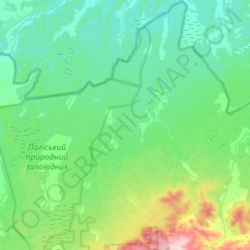 Le selsovet de Bihoun' topographic map, elevation, terrain