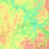 Bath County topographic map, elevation, terrain