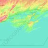 Prince Edward County topographic map, elevation, terrain