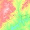 Matlosana Local Municipality topographic map, elevation, terrain