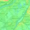 Szigetszentmiklós topographic map, elevation, terrain