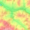 Chabanais topographic map, elevation, terrain