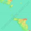 Flowerpot Island topographic map, elevation, terrain