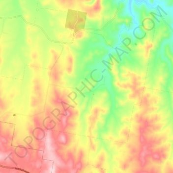 Byng topographic map, elevation, terrain