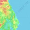 Portuguese Cove topographic map, elevation, terrain