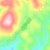 Magone Lake topographic map, elevation, terrain
