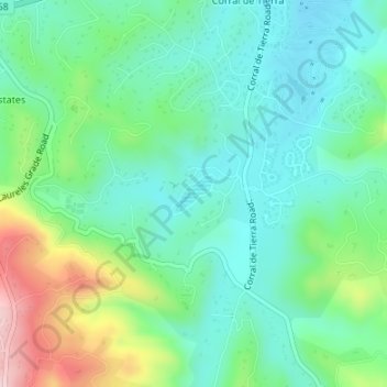 El Toro Lake topographic map, elevation, terrain
