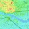 Tower of London topographic map, elevation, terrain