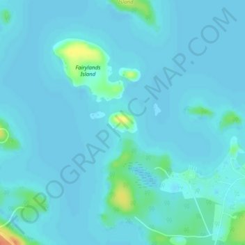 Beacon Island topographic map, elevation, terrain