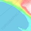 San Nicolás Bay topographic map, elevation, terrain
