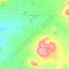 Dilkon CDP topographic map, elevation, terrain
