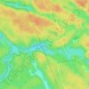 Ragged Rapids topographic map, elevation, terrain