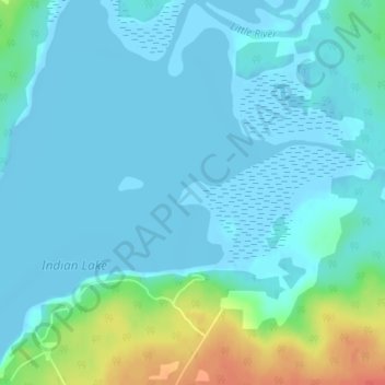 Princes Island topographic map, elevation, terrain