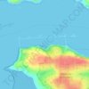 Bullwell Bay topographic map, elevation, terrain