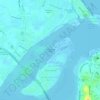 Duyung Small Island topographic map, elevation, terrain