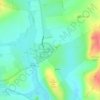 Avebury Stone Circle topographic map, elevation, terrain