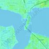 East Coast Greenway topographic map, elevation, terrain