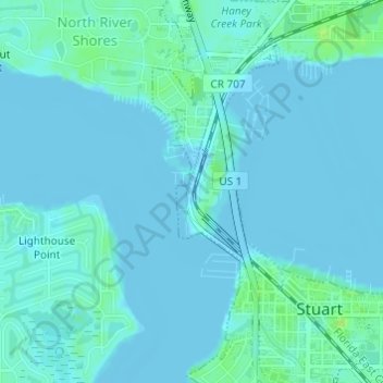 East Coast Greenway topographic map, elevation, terrain