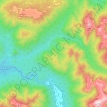 Alexander River topographic map, elevation, terrain