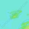 Russel Island topographic map, elevation, terrain