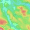 Lac Pennock topographic map, elevation, terrain