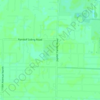 Jupiter Farms Community Park topographic map, elevation, terrain