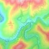 Sorek River topographic map, elevation, terrain
