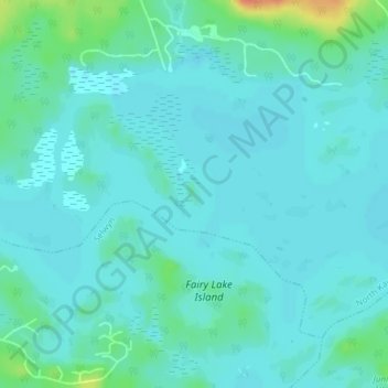 Acton Island topographic map, elevation, terrain