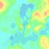 Topaz Lake topographic map, elevation, terrain