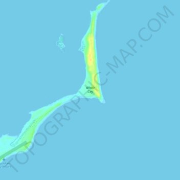 Whale Cay topographic map, elevation, terrain