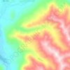 Racehorse Creek topographic map, elevation, terrain