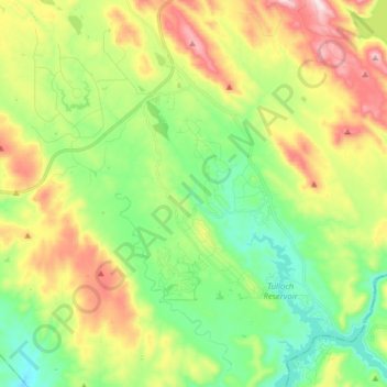 Copperopolis topographic map, elevation, terrain