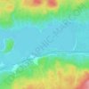 Hansard Lake topographic map, elevation, terrain