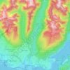 Seymour River topographic map, elevation, terrain