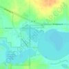 Bourne Slough topographic map, elevation, terrain