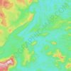Caroni topographic map, elevation, terrain