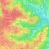 Davey Lake topographic map, elevation, terrain
