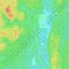 Skootamatta River topographic map, elevation, terrain