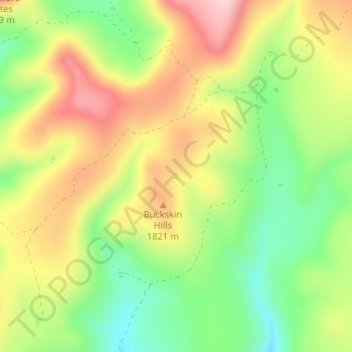 Needed Tank topographic map, elevation, terrain