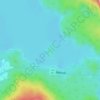 Oshima island topographic map, elevation, terrain