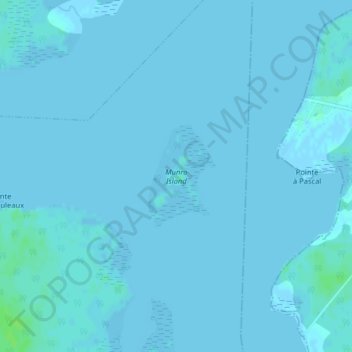 Caraquet topographic map, elevation, terrain
