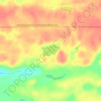 Buckshot Lake topographic map, elevation, terrain